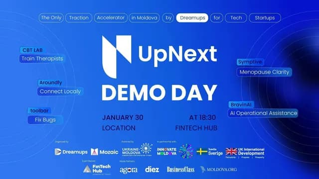 Imaginea articolului „UpNext by Dreamups — Demo Day”
