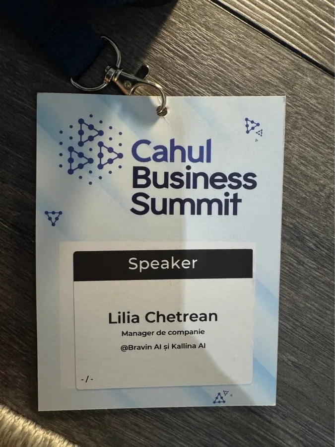Badge de vorbitor, Cahul Business Summit