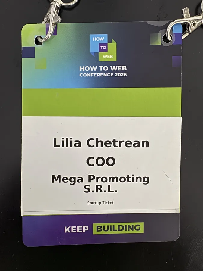 Badge Lilia Chetrean, COO, How to Web Conference 2026