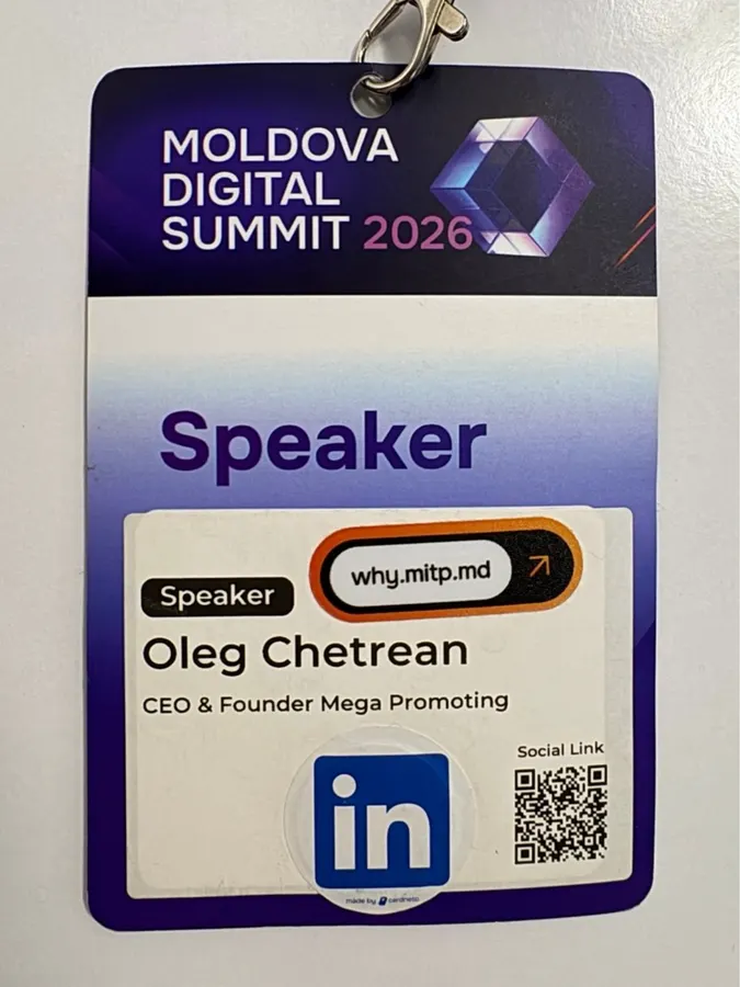 Badge de vorbitor, Moldova Digital Summit 2026